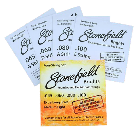Stonefield Bass Guitar Stonefield Brights String Set 4 Four String Set