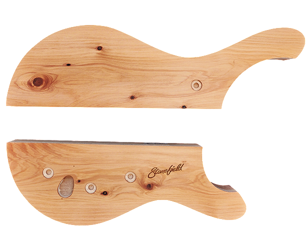 Stonefield Bass Guitar  Body Set 10 with Cypress (macrocarpa) Top –  Stonefield Music