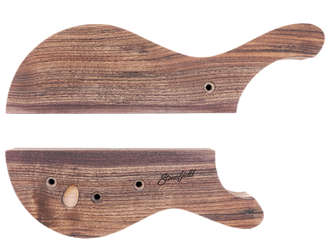 Stonefield Bass Guitar Body Set 4 with Walnut Top