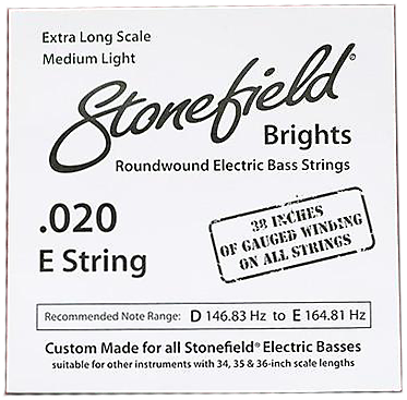 Stonefield Brights Bass Guitar String Single .020