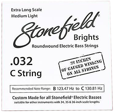 Stonefield Brights Bass Guitar String Single .032